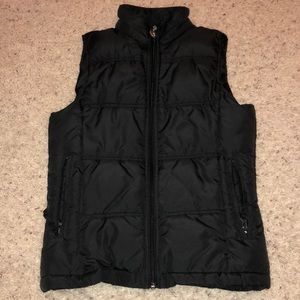 Black puffer jacket